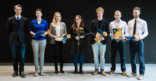 Stipendiaten des Fördervereins 2016 (Bauhaus-Universität Weimar, Foto: Henry Sowinski)