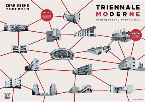 Key-Visual der Triennale der Moderne 2025, Grafik: buschfeld.com am 27. und 28. September 2025