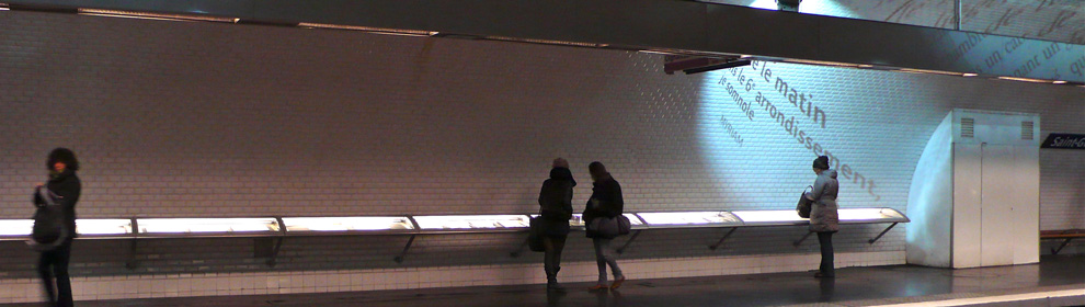Fotografie der Metro Station Saint-Germain-des-Prés in Paris, Foto © Barbara Nemitz