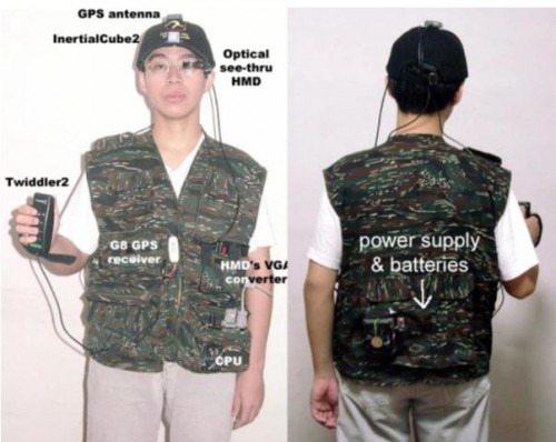 "Wearable Computer System (Source: AD Cheok et al, 2002)"
