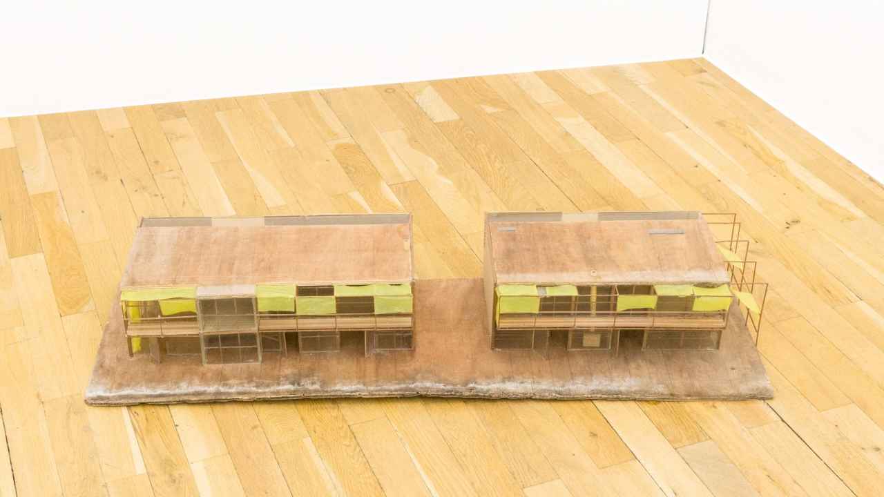 architectural model made of various materials