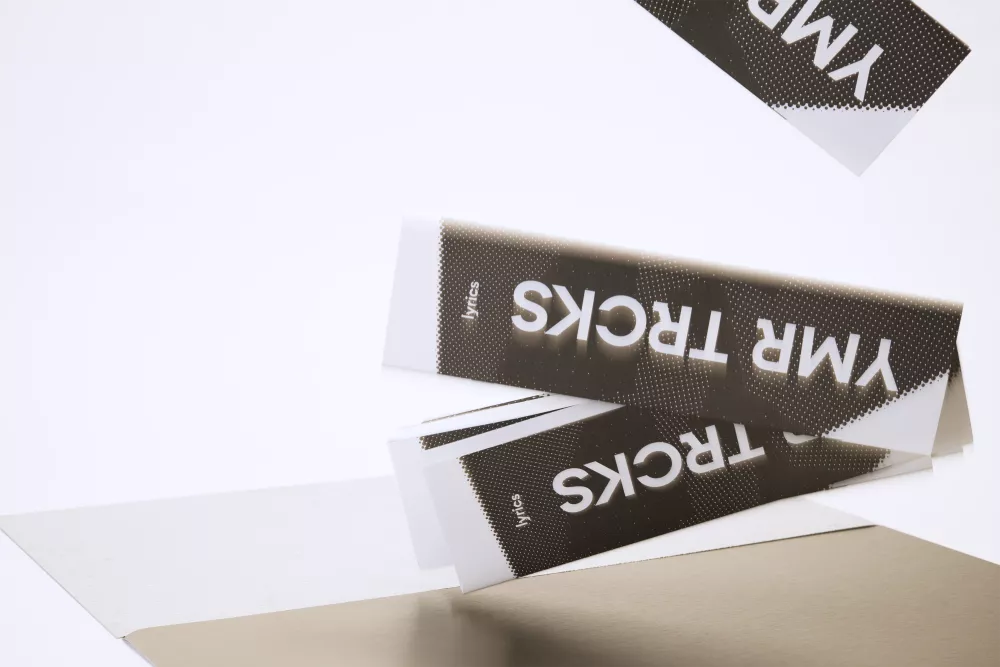 falling booklets with headline