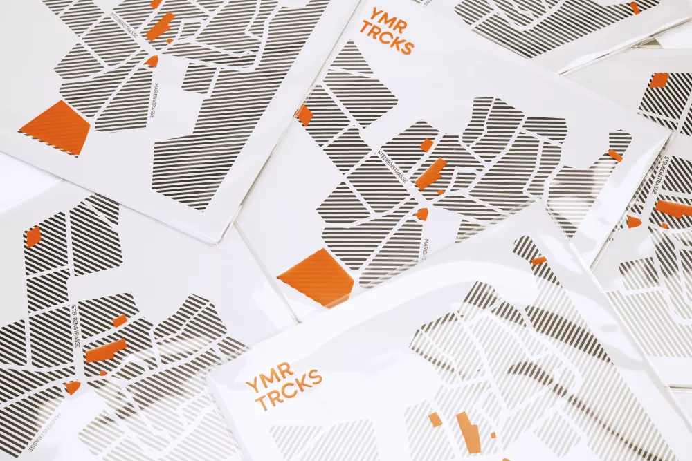 record sleeves with typography