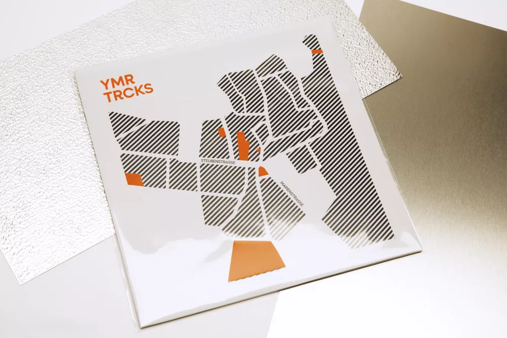 record sleeve with typography