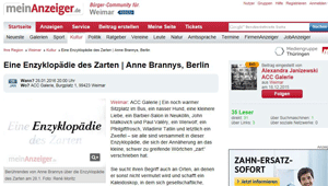 Screenshot der Website