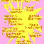 Poster for the "SPACE ACTIVATE!" exhibition