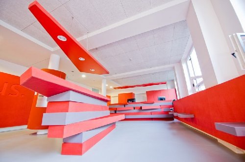 Das neue Campus.Office vereint viele Services für Studierende unter einem Dach. (Quelle: Bauhaus-Universität Weimar, Foto: Candy Welz)