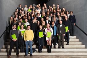 Gruppenbild der Masterstudierenden (Foto: Tobias Adam)