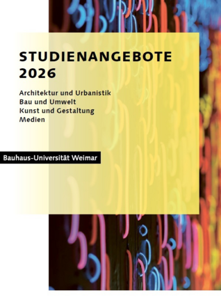 Übersicht Studiengänge, Cover Flyer