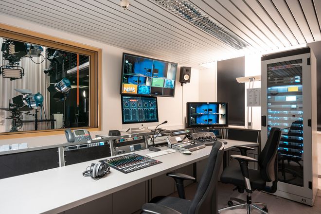Photo of the direction booth in the video studio