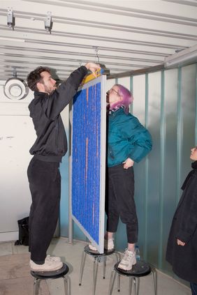 »Tuft - Stitch – Cast« Foto: Henry Böbst, Bauhaus-Universität Weimar Projektfoto zur Winterwerkschau