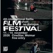 Poster for the 4th International Salsa Film Festival 2026 in Weimar, featuring film stills, white drawings and information about the dates, venue and free admission.