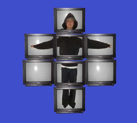 1. bis 5. Dezember 2025 in Weimar Die Studierenden bespielen während der TeleVisionale eine Monitorwand aus Röhrenfernsehern mit frisch geschnittenem Material direkt vom Festival. Foto: Halina Schiefer