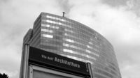 Straßenschild der Via del Architettura
