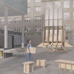 Visualisierung vom Bauhaus Urban Energy Hub