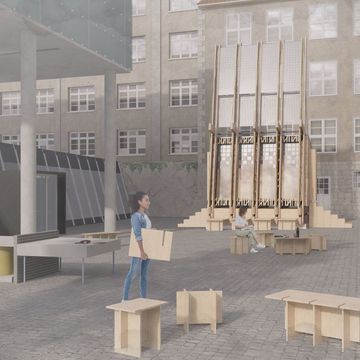 Visualisierung vom Bauhaus Urban Energy Hub