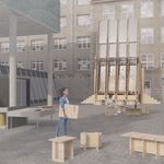 Visualisierung vom Bauhaus Urban Energy Hub