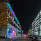 Foto von der Veranstaltung Lange Nacht der Wissenschaften Weimar 2019. Coudraystraße bei Nacht.