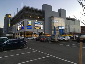 Das fertiggestellte Wiesencenter in Jena, Foto: GOLDBECK GmbH