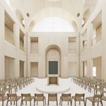 Gebetsraum Synagoge am Fraenkelufer Berlin (Entwurfsverfasser: Janis Kukral, Bauhaus-Universität Weimar)