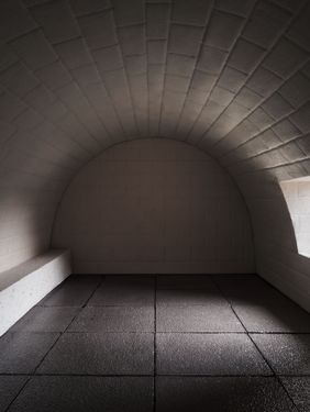 Dampfbad. Innenansicht (Entwurfsverfasser: Nick Chadde)