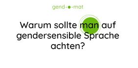 »Wer nicht genannt wird, ist nicht gemeint, und wer nicht angesprochen wird, wird nicht erreicht.«, erklärt Ricarda Löser, die den Gend-o-mat zusammen mit Ihrer Kollegin Melanie Eichler entwickelt hat.