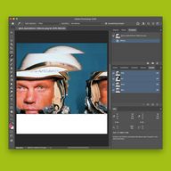 Screenshot der Arbeitsoberfläche von Adobe Photoshop