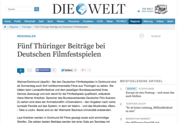 Screenshot der Website