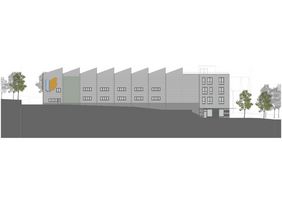 Visualisierung des geplanten Technikums. Grafik: IAB – Institut für Angewandte Bauforschung Weimar gGmbH
