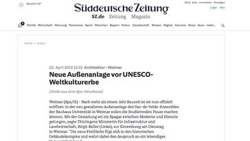 Screenshot der Seite