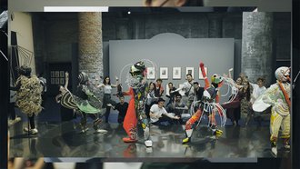 Die Studierenden bei einer Exkursion zur Kunst-Biennale Venedig 2022 (Foto: Christian Andrés Parra Sánchez)