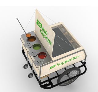 Mobile Suppenbar von Oben