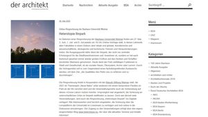 Screenshot der Website 