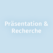 Kompezenz Präsentation & Recherche: geeignete Informationsquellen identifizieren, Ergebnisse reflektiert weiterverarbeiten und für die Zielgruppe angemessen zu präsentieren