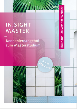 Postcard with the dates of the next In.Sight Master: May 8-12; 2023