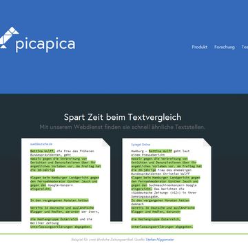 Die Plagiatssoftware Picapica präsentiert sich zur CeBIT am Gemeinschaftsstand »Forschung für die Zukunft«.