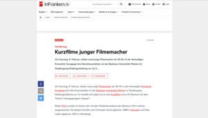 Screenshot der Website 