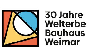 Logo zum 30-jährigen Jubiläum. Bauhaus-Universität Weimar, Design: Cissy Hecht, UK