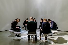 "Seat #12", 2016. Installation view at the Ernst Schering Foundation, Berlin. Photo: Sebastian Mayer © Jenny Brockmann.