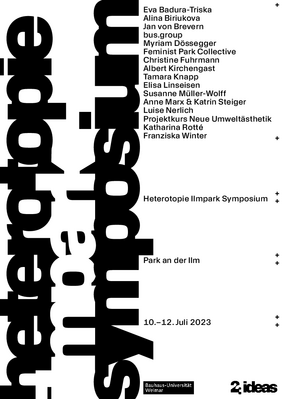 Design: Marcel Saidov, Lea Ansorg, Annika Endler | Bauhaus-Universität Weimar Poster zum Symposium
