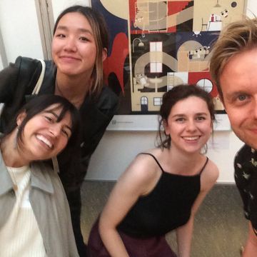 Selfie von Leela Dutta, Hanyi Kim, Masihne Rasuli und Hannes Naumann (v.l.n.r.)