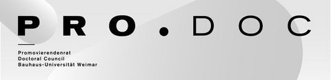 DieseRubrik im BRS-Newsletter stellt Neuigkeiten aus dem Promotionsrat Pro.Doc vor, gibt Einblicke in die Promotionserfahrung an unserer Universität und verweist auf vorhandene Ressourcen.