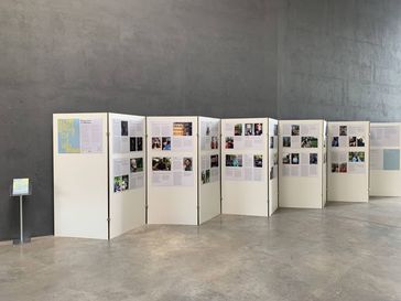 Exhibition in the University Library, photographed