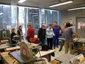 Die Künstlerisch-Experimentelle Werkstätten der Fakultät Architektur werden durch spezielle Maßnahmen sicherer. © Bauhaus-Universität Weimar
