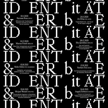 Plakat zur Vortragsreihe (Copyright: Graduiertenkolleg Identität und Erbe)