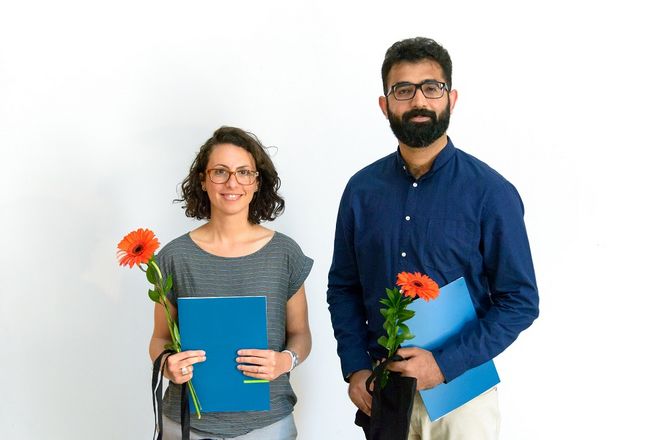 Priscilla Nogueira und Abdur Rehman Nasir haben 2017 ein STIBET Abschlussstipendium für internationale Promovierende erhalten