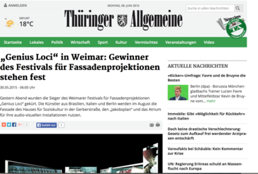 Screenshot der Website