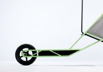 Close-up of the cargo scooter