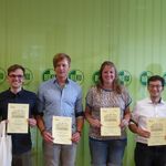Supervisor und Teilnehmer der Bauhaus-Universität Weimar bei der Zertfikatsvergabe