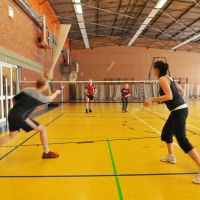 Den Mitarbeiterinnen und Mitarbeitern der Bauhaus-Universität Weimar wird zum 2. Tag der Gesundheit ein vielfältiges Sportprogramm geboten. (Foto: Hamish John Appleby)